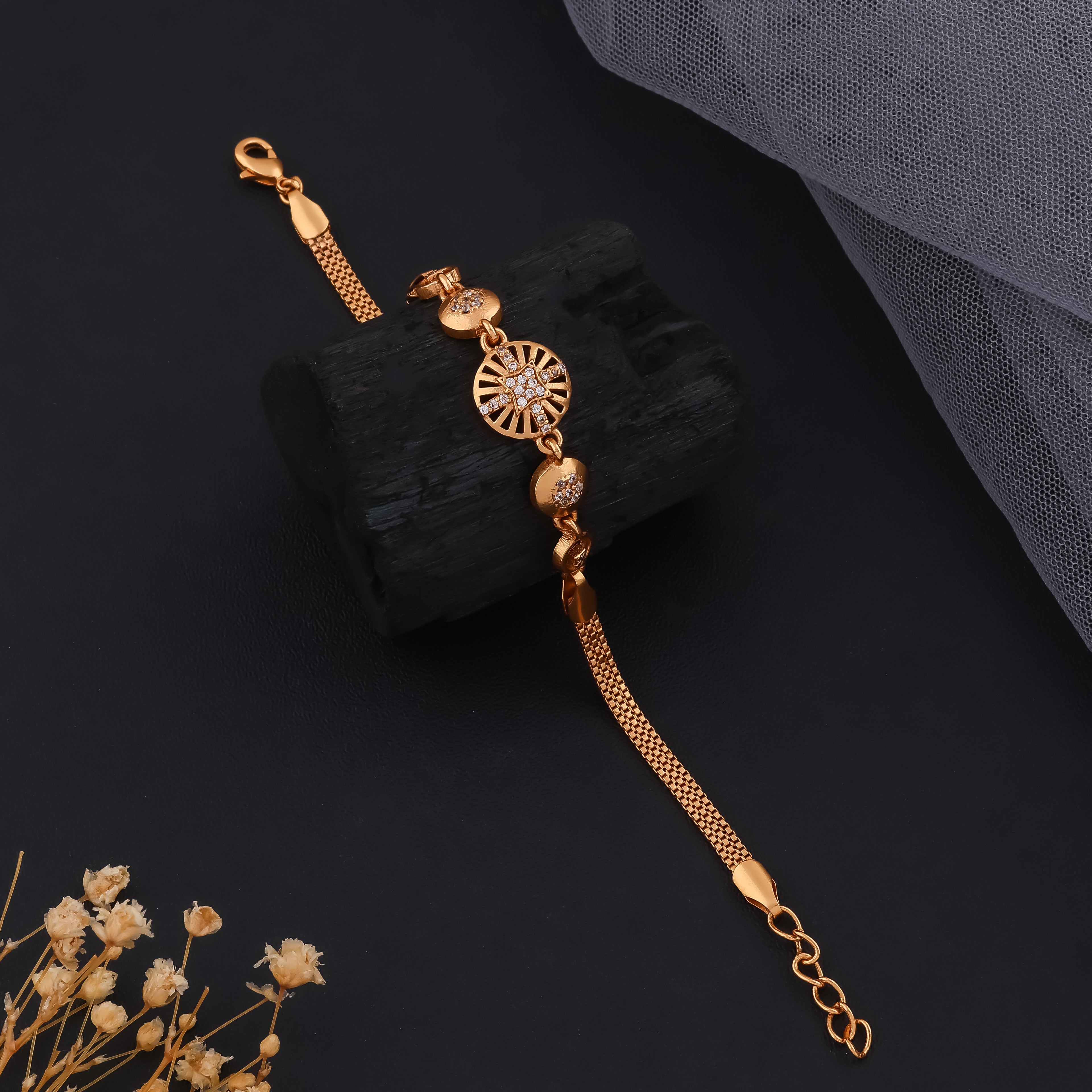 Golden Orbit Bracelet