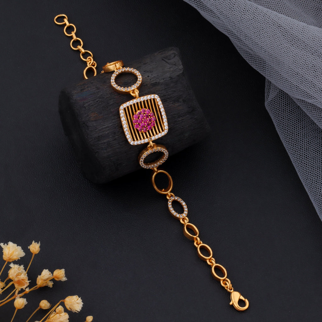 Square Halo Bracelet